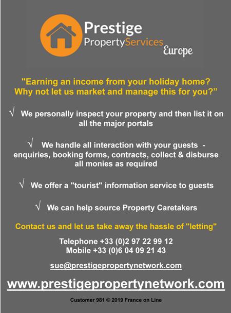 Prestige Property Services Europe,France,Limousin,Dordogne,Poitou Charente,English,earn and income from your holiday home,holiday home marketing,holiday home management,property caretakers,property management